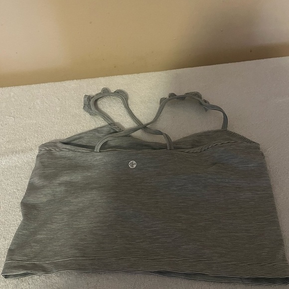 Manduka Striped Tank Top Sz 1 - Picture 5 of 8